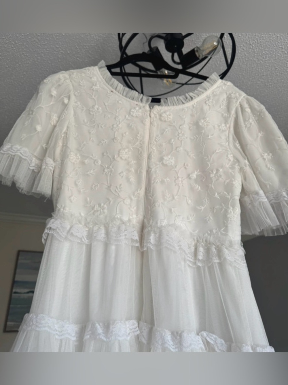 JessaKae White Tiered Lace Dress - Picture 4 of 9